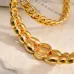 Dior CD Montaigne Crystal-Accented Hoop Earrings #B49973