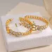 Dior CD Montaigne Crystal-Accented Hoop Earrings #B49973