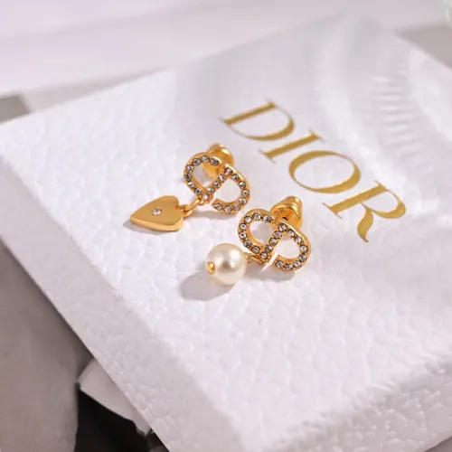 Dior Tribales Gradient Logo Earrings #B49972