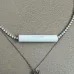 Saint Laurent Cassandre Logo Double Layer Pendant Necklace Gold Silver Designer Women Jewelry #B65955