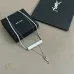 Saint Laurent Cassandre Logo Double Layer Pendant Necklace Gold Silver Designer Women Jewelry #B65955