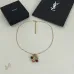 Saint Laurent Gold Cherry Pendant Necklace Designer Leaf Charm Women Jewelry #B65953