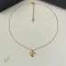 Saint Laurent Solid Heart Pendant Gold Thin Chain Choker Necklace Women Designer Jewelry #B65956