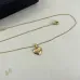 Saint Laurent Solid Heart Pendant Gold Thin Chain Choker Necklace Women Designer Jewelry #B65956