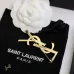 Saint Laurent YSL Logo Monogram Designer Brooch Pin #B65951