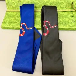 Gucci Necktie width:7cm Black/Blue #B49427