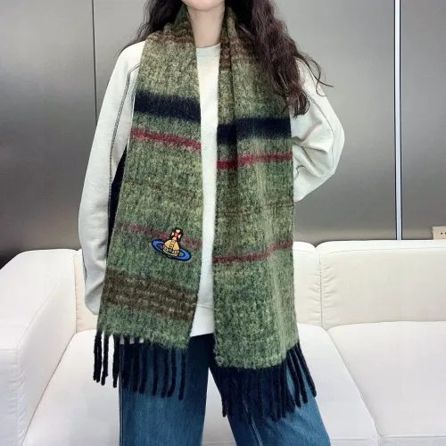 Branded Embroidered Scarf Comfortable Wool #A67909