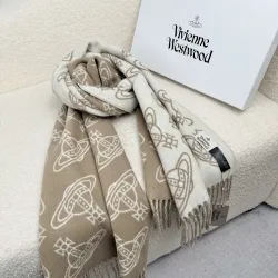 Branded Embroidered Scarf Comfortable Wool #A67912