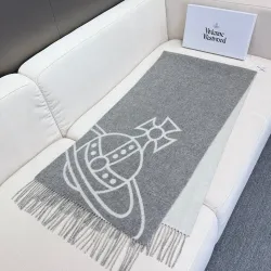 Branded Embroidered Scarf Comfortable Wool #A67913