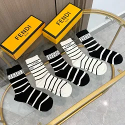 High socks  super classic featuring  double F logo  cotton  breathable and comfortable. #B59242