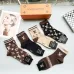 LV Trendy Letter Striped Crew Socks (Unisex) #B59248