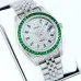 Rolex Stainless Steel Watch with Full Diamond Pave and Colored Sapphires #B46388