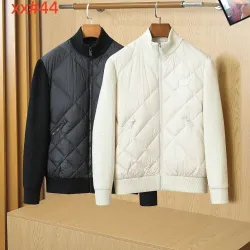 Burberry Diamond‑Quilt Hybrid Knit Sleeve Bomber Jacket, Black & White #A67884