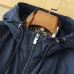 Burberry Men’s Hooded Full‑Zip Windbreaker Jacket, Olive, Navy & Black #A67893