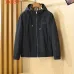 Burberry Men’s Hooded Full‑Zip Windbreaker Jacket, Olive, Navy & Black #A67893