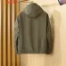 Burberry Men’s Hooded Full‑Zip Windbreaker Jacket, Olive, Navy & Black #A67893