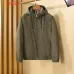 Burberry Men’s Hooded Full‑Zip Windbreaker Jacket, Olive, Navy & Black #A67893
