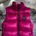 Canada Goose Black logo Cypress Puffer Series Fitted Solid Color Glossy High Neck Sleeveless Windproof Down Jacket #B57831