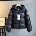 Canada Goose Hooded Down Jacket, White Red Navy Black #A68957