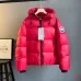 Canada Goose Hooded Down Jacket, White Red Navy Black #A68957