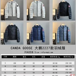 Canada Goose Lightweight Hooded Down Puffer Jacket, Navy Black White #A68967