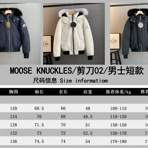 Moose Knuckles Men's Short Bomber Style Fur Hood Down Jacket #A68978