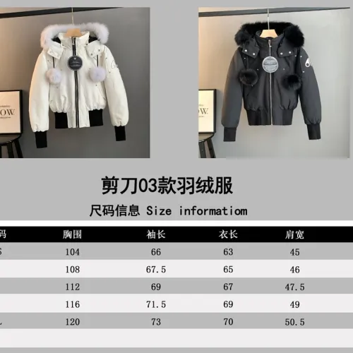Moose Knuckles Women's Short Fur Hooded Bomber Down Jacket #A68979