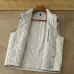 Moncler Men’s Mandarin‑Collar Diamond‑Quilted Gilet Vest, Black, Navy & White #A67891