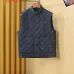 Moncler Men’s Mandarin‑Collar Diamond‑Quilted Gilet Vest, Black, Navy & White #A67891