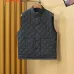 Moncler Men’s Mandarin‑Collar Diamond‑Quilted Gilet Vest, Black, Navy & White #A67891