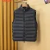 Moncler Men’s Stand‑Collar Light Quilted Down Gilet Vest, Black & Burgundy #A67889