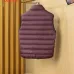 Moncler Men’s Stand‑Collar Light Quilted Down Gilet Vest, Black & Burgundy #A67889