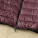 Moncler Men’s Stand‑Collar Light Quilted Down Gilet Vest, Black & Burgundy #A67889
