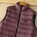 Moncler Men’s Stand‑Collar Light Quilted Down Gilet Vest, Black & Burgundy #A67889