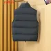 Moncler Men’s Stand‑Collar Padded Down Gilet Vest, Black & Bright Orange #A67890