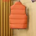 Moncler Men’s Stand‑Collar Padded Down Gilet Vest, Black & Bright Orange #A67890