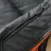 Moncler Men’s Stand‑Collar Padded Down Gilet Vest, Black & Bright Orange #A67890