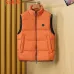 Moncler Men’s Stand‑Collar Padded Down Gilet Vest, Black & Bright Orange #A67890