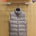 Prada Men’s Stand‑Collar Quilted Down Gilet Vest, Black, Brown & Light Grey #A67886