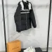 Gucci Black Puffer Jacket With White Stripes Unisex Style #B54502