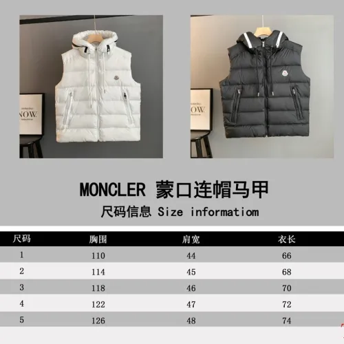Moncler Hooded Down Vest Sleeveless Puffer Gilet #A68991