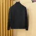 Moncler Hybrid Knit‑Sleeve Stand Collar Down Jacket, Black & Off‑White #A67883