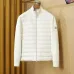 Moncler Hybrid Knit‑Sleeve Stand Collar Down Jacket, Black & Off‑White #A67883