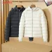 Moncler Lightweight Hooded Down Puffer Jacket, Black & White #A67877