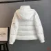 Moncler Maya Matte Hooded Down Jacket, Light Blue White Pink Black #A68956