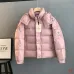 Moncler Maya Matte Hooded Down Jacket, Light Blue White Pink Black #A68956