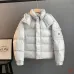 Moncler Maya Matte Hooded Down Jacket, Light Blue White Pink Black #A68956