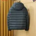 Moncler Men’s Lightweight Hooded Down Puffer Jacket, Black & Dark Grey #A67882