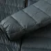 Moncler Men’s Lightweight Hooded Down Puffer Jacket, Black & Dark Grey #A67882
