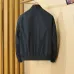 Moncler Men’s Stand‑Collar Bomber Jacket, Black, Navy & Army Green #A67894